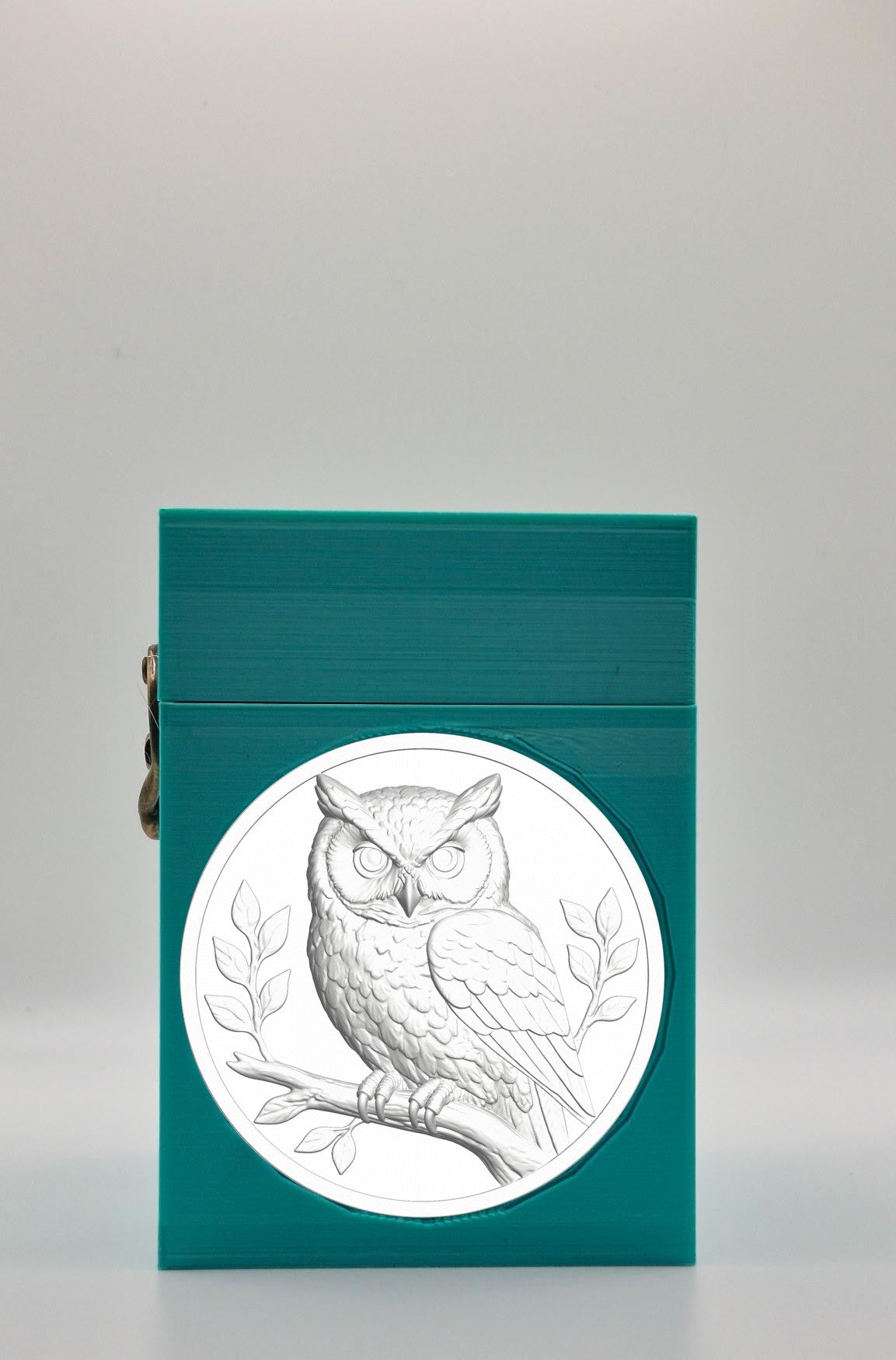 Owl Card Box — Green