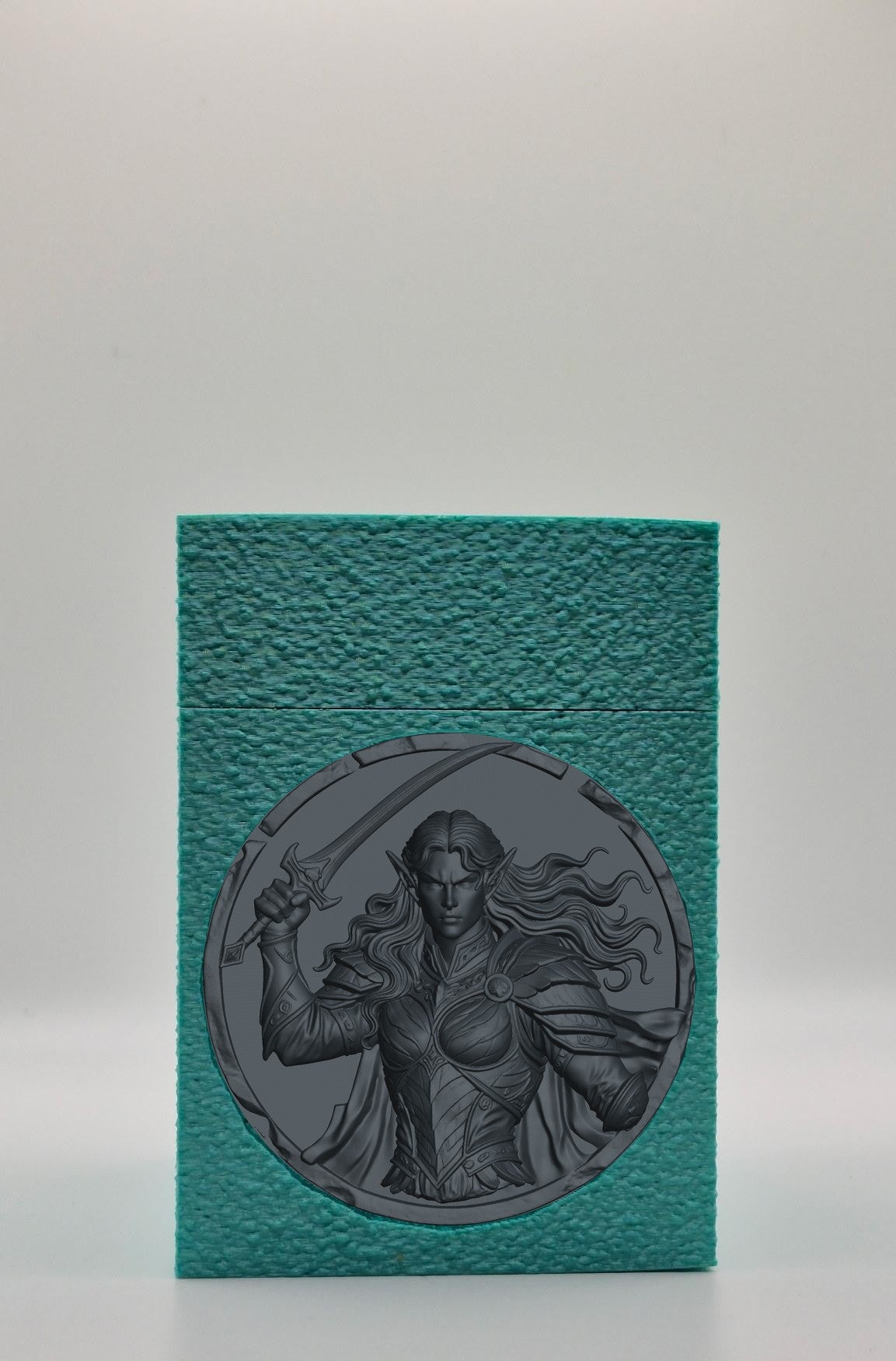 Elvish Warrior Card Box — Green
