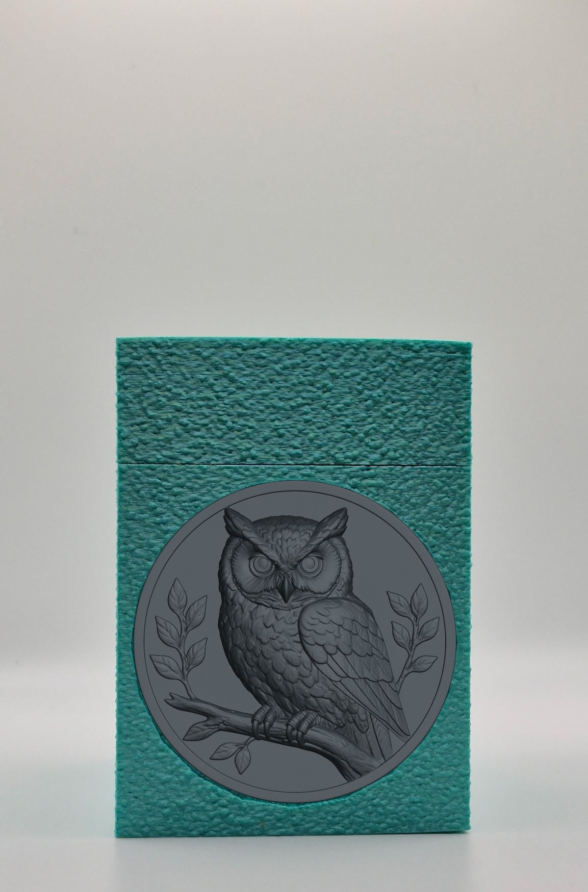 Owl Card Box — Green