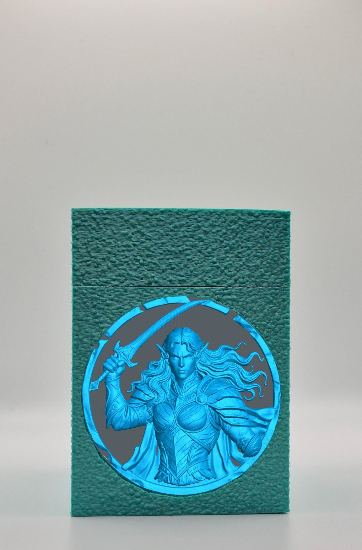 Elvish Warrior Card Box — Green