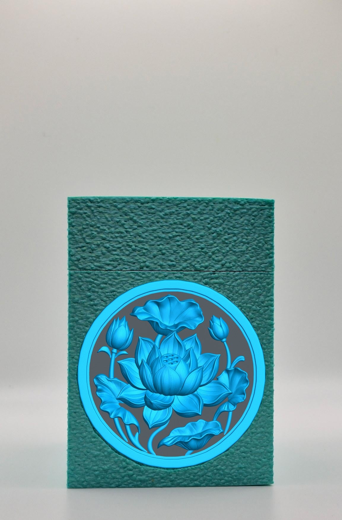 Lotus Card Box — Green