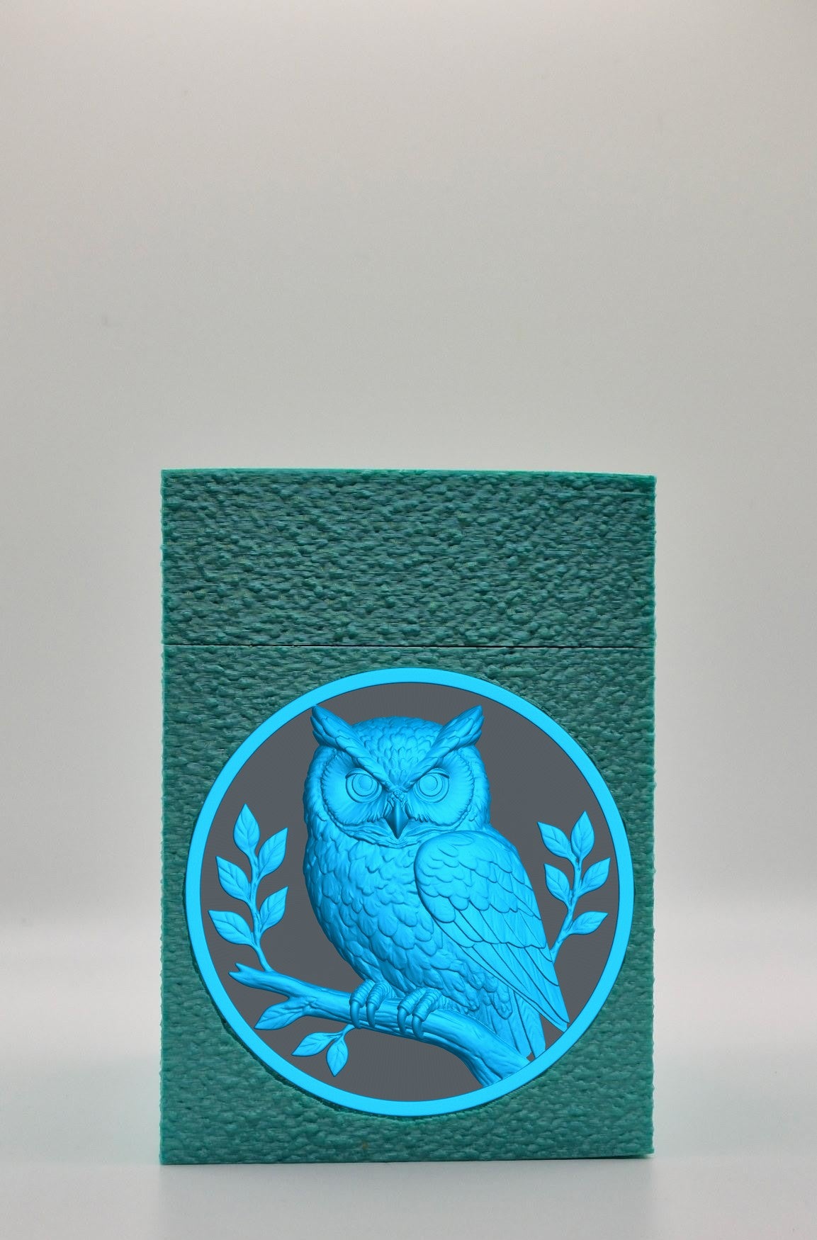 Owl Card Box — Green