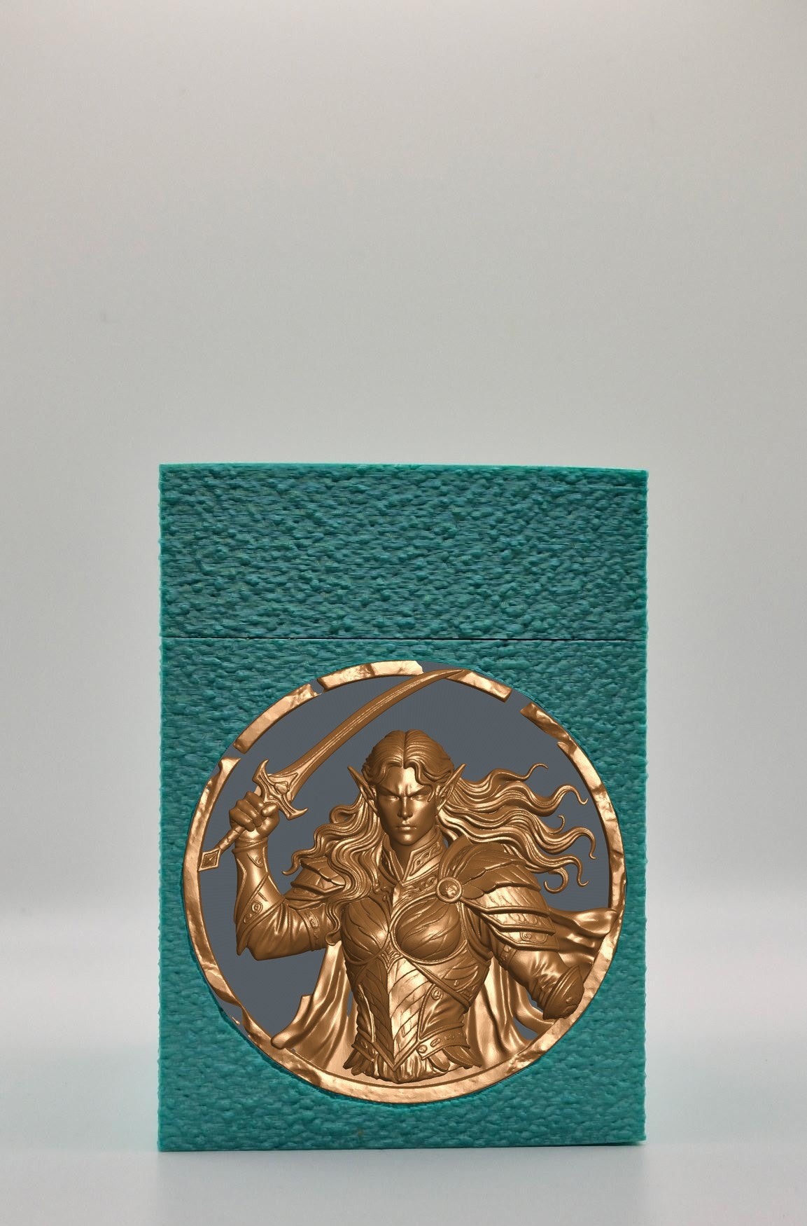 Elvish Warrior Card Box — Green