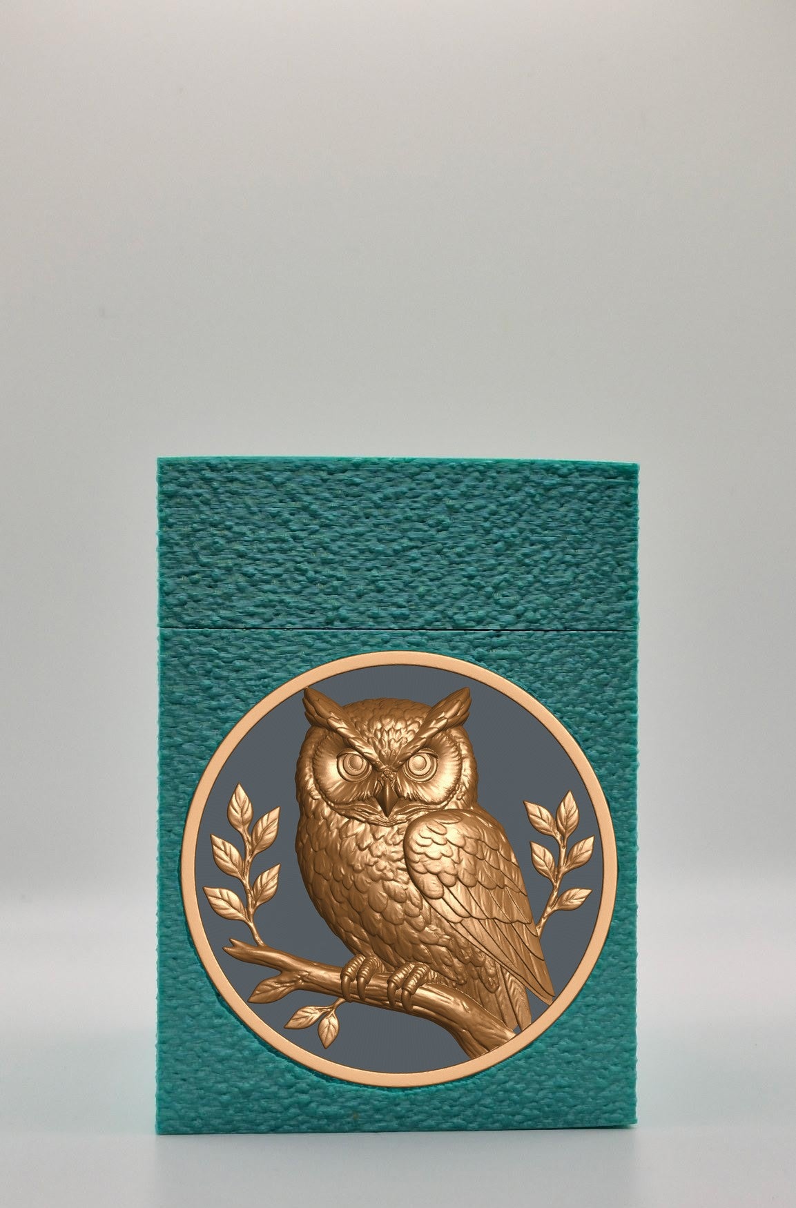 Owl Card Box — Green