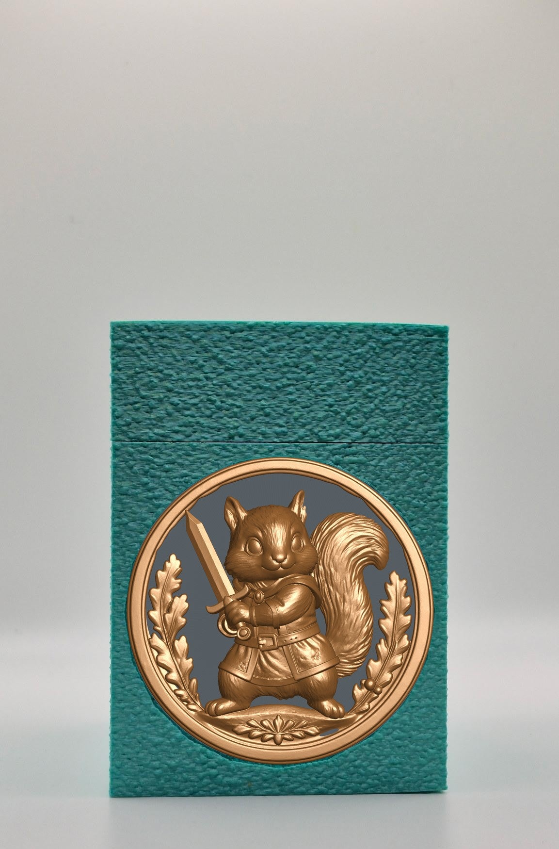 Squirrel Card Box — Green