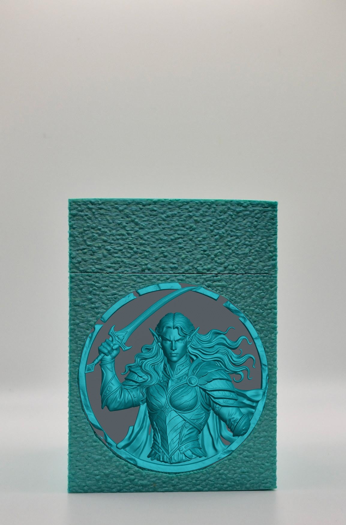 Elvish Warrior Card Box — Green