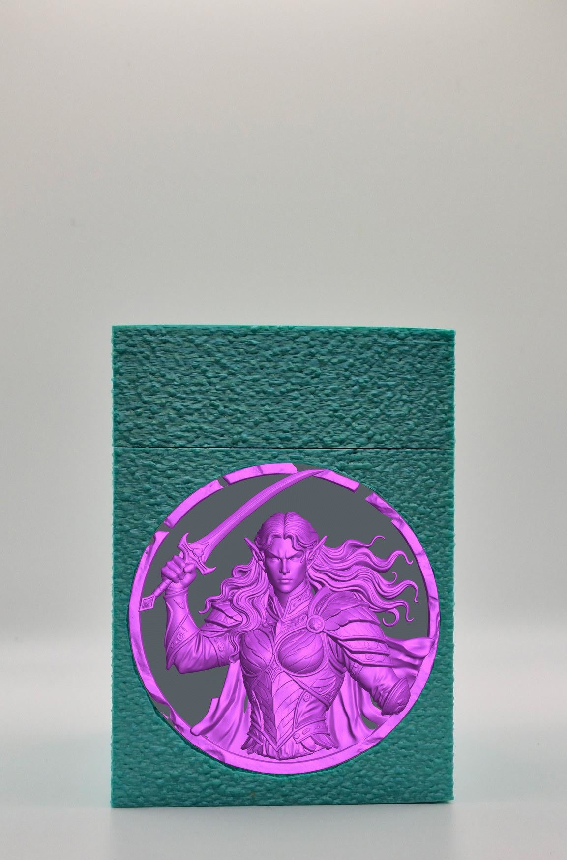Elvish Warrior Card Box — Green