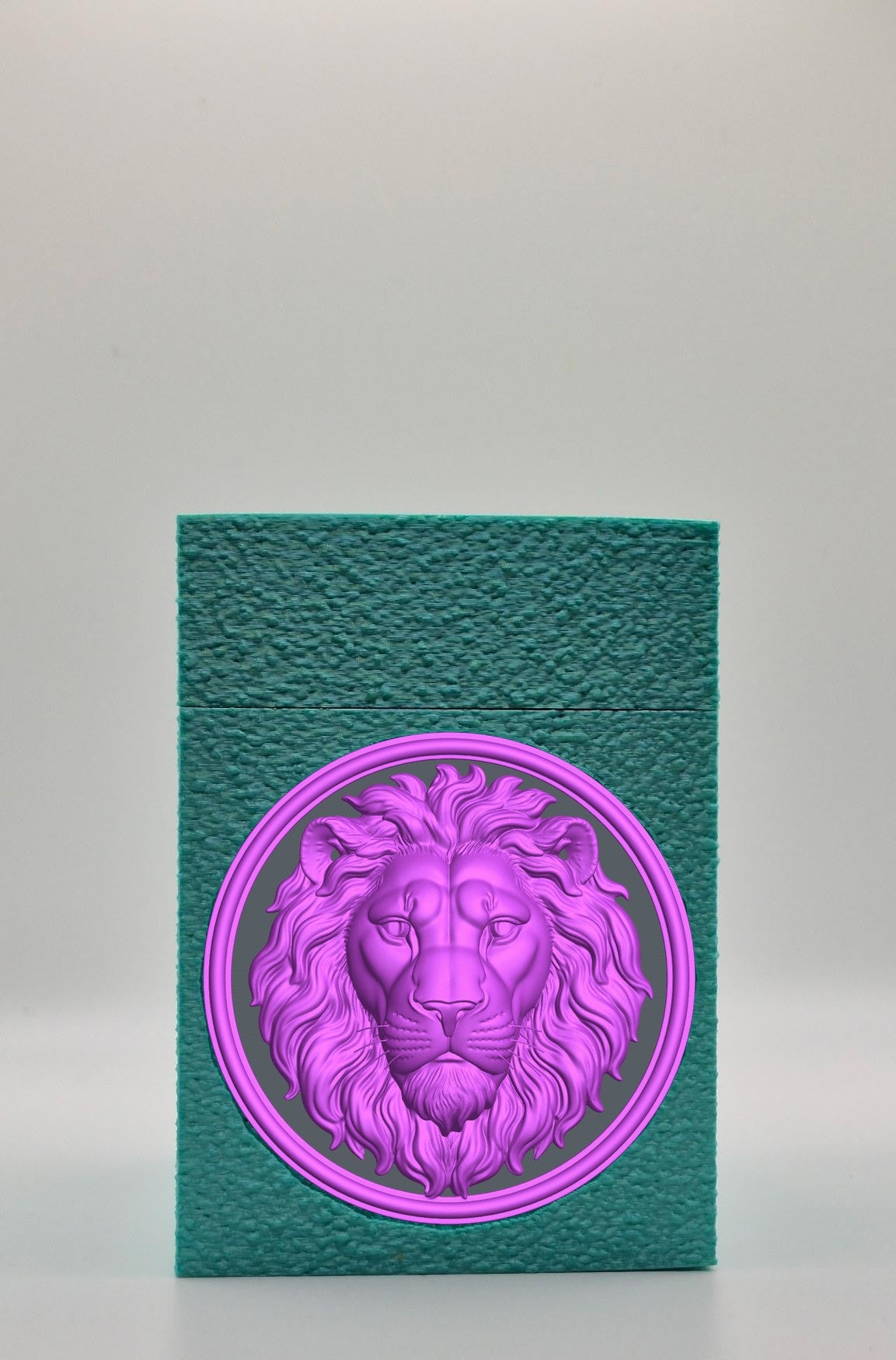 Lion Card Box — Green