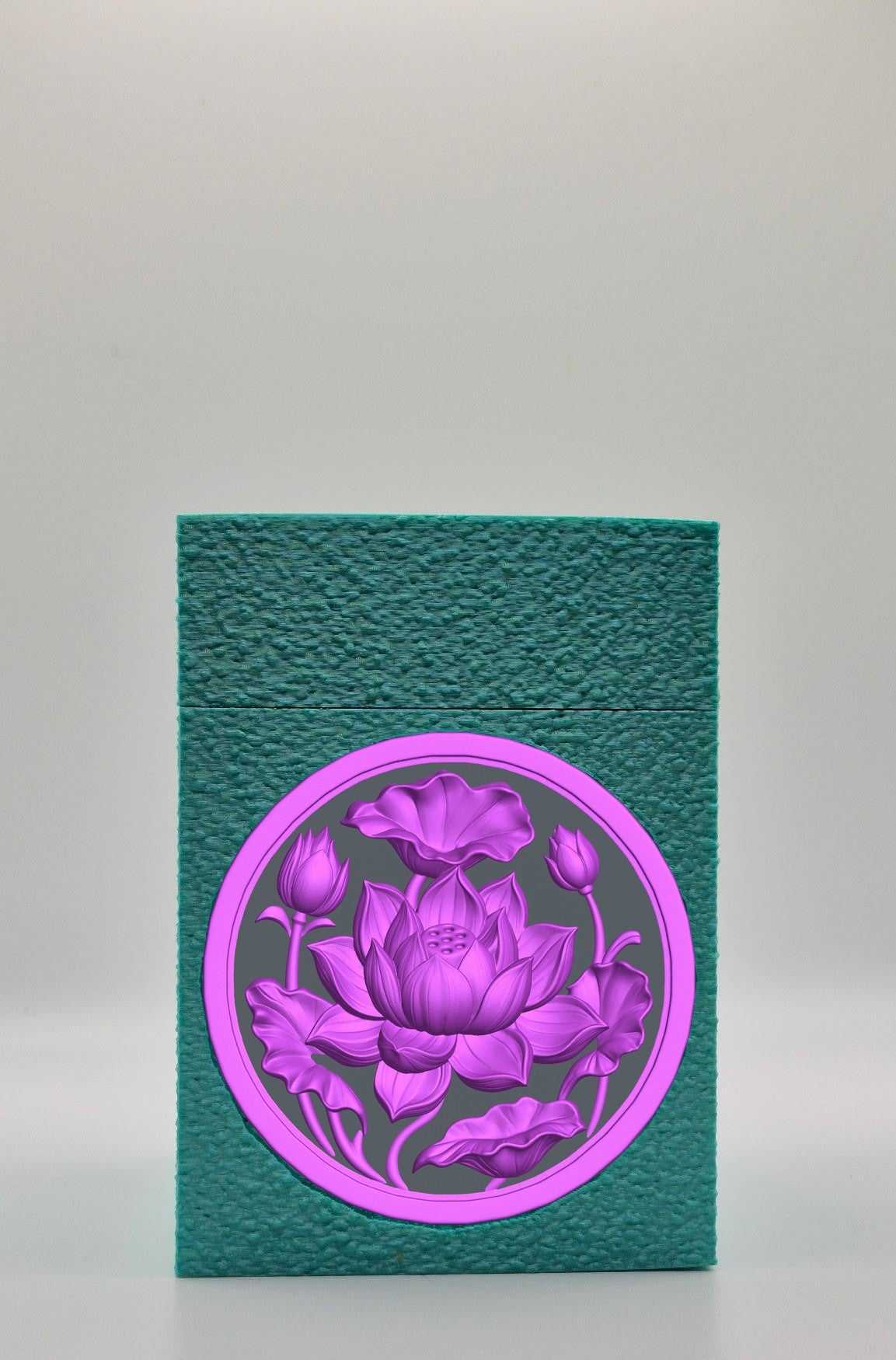 Lotus Card Box — Green