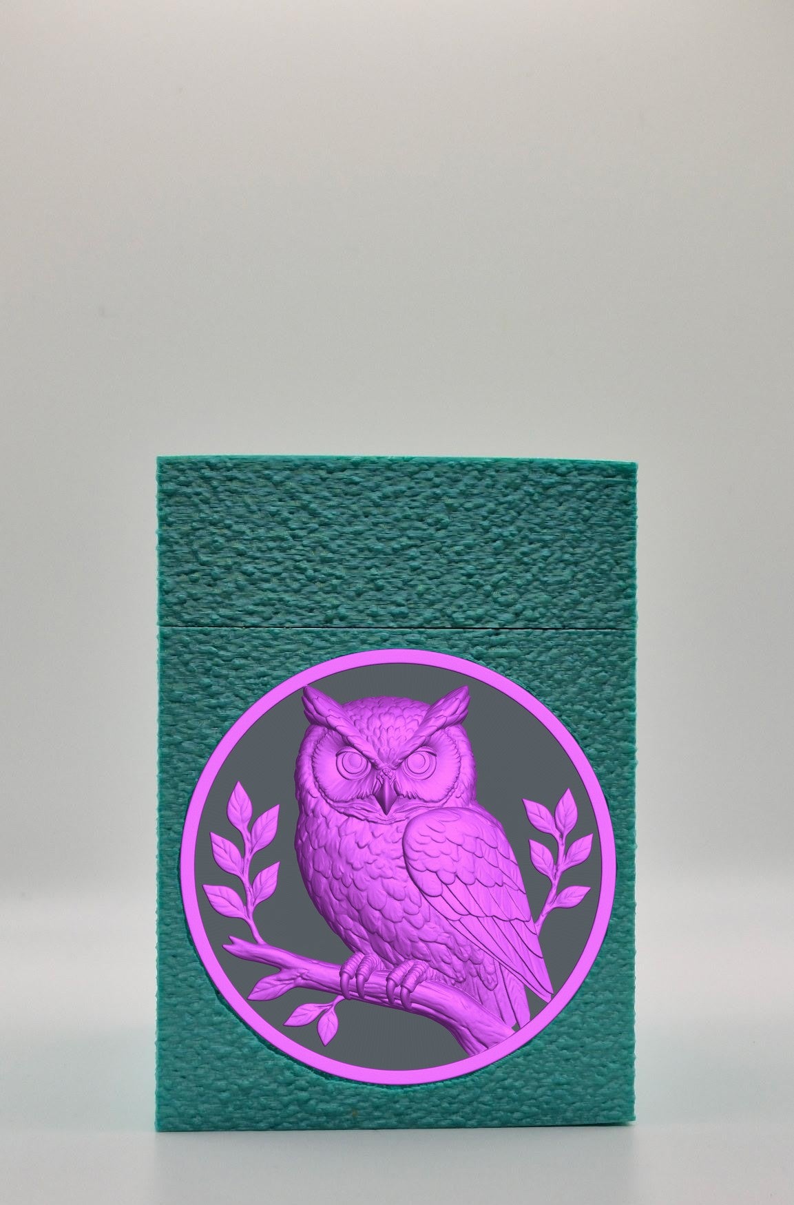 Owl Card Box — Green