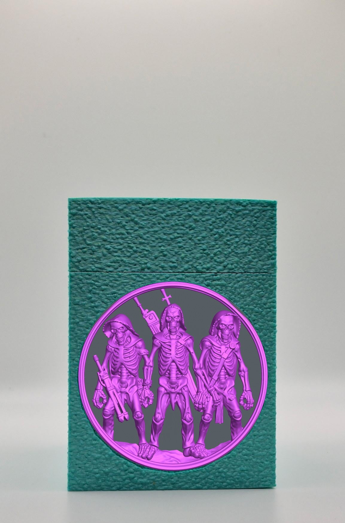 Skeleton Army Card Box — Green