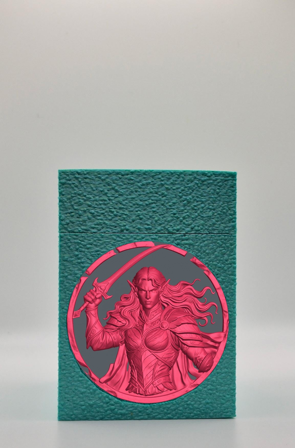 Elvish Warrior Card Box — Green