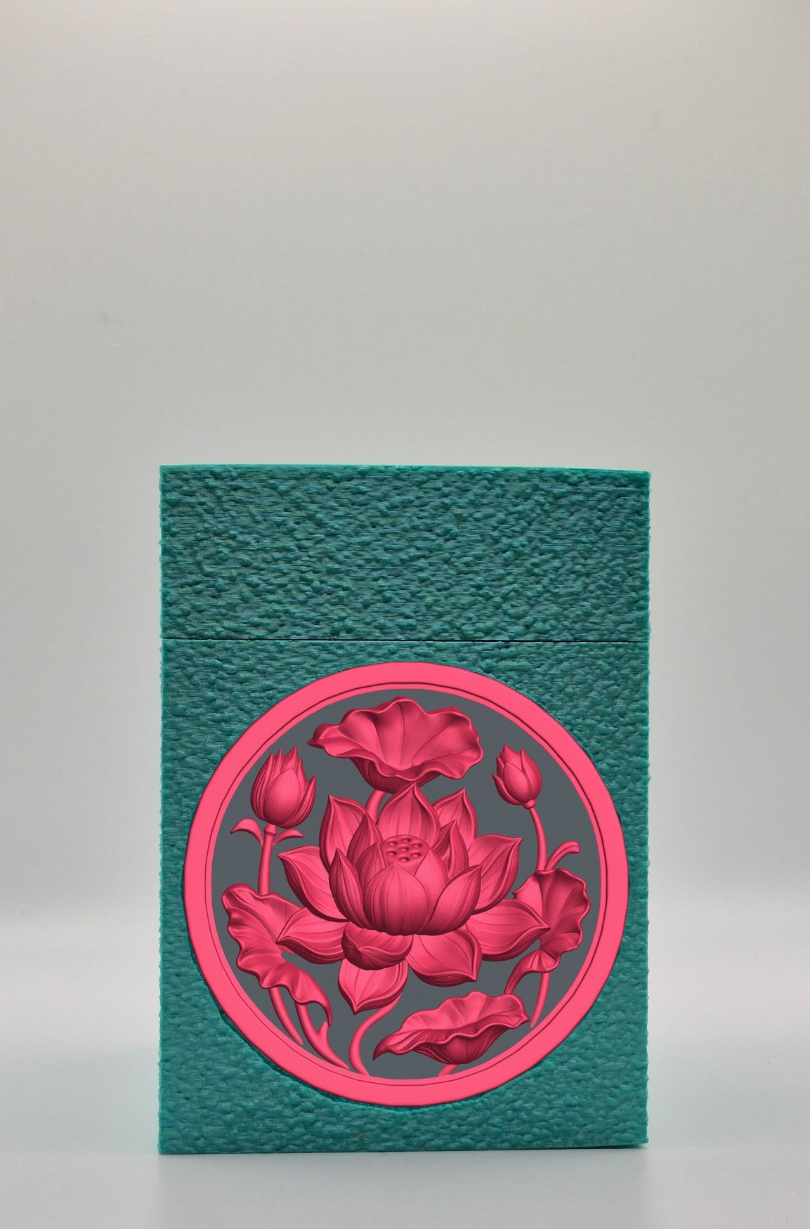 Lotus Card Box — Green