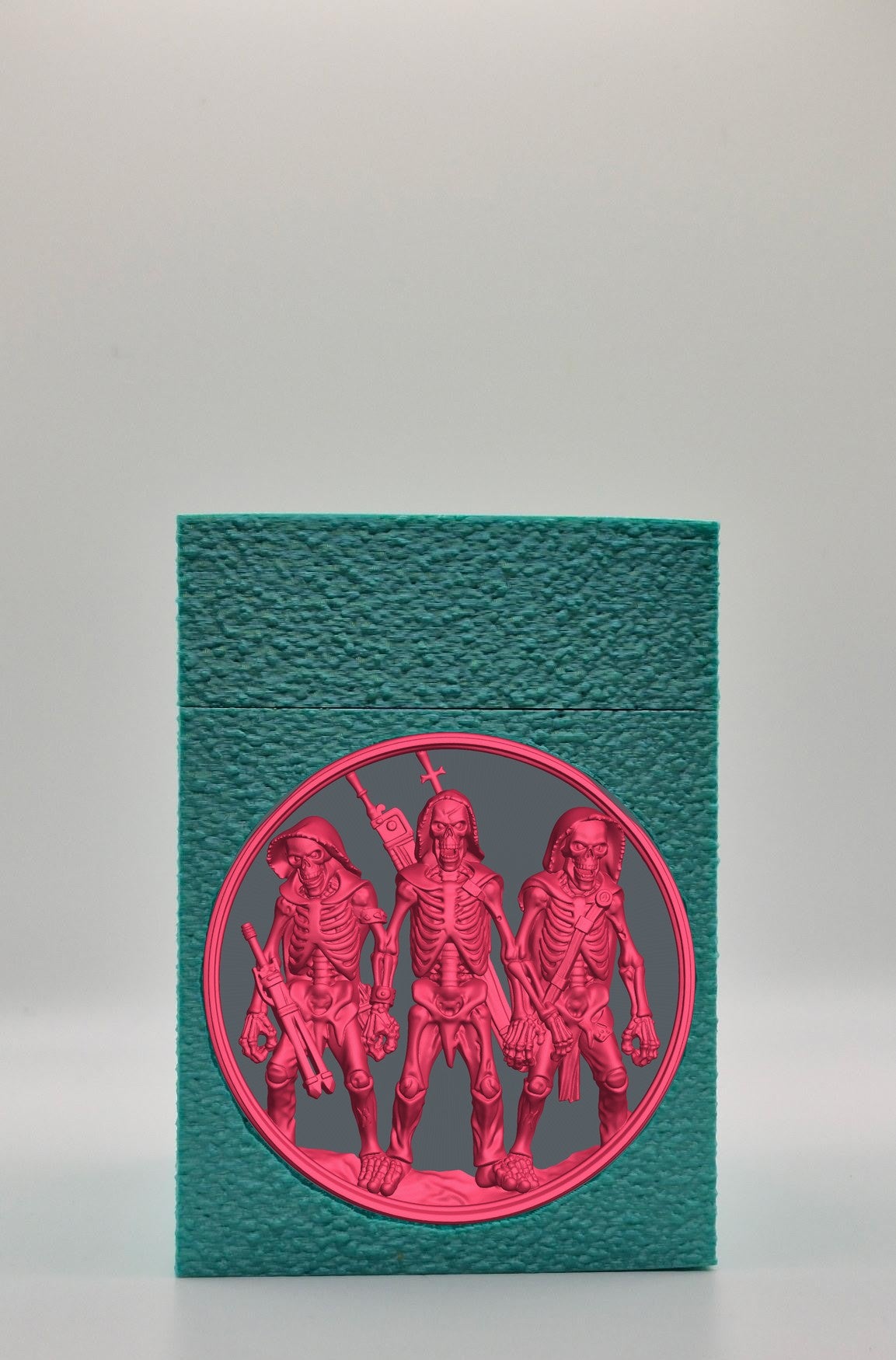 Skeleton Army Card Box — Green