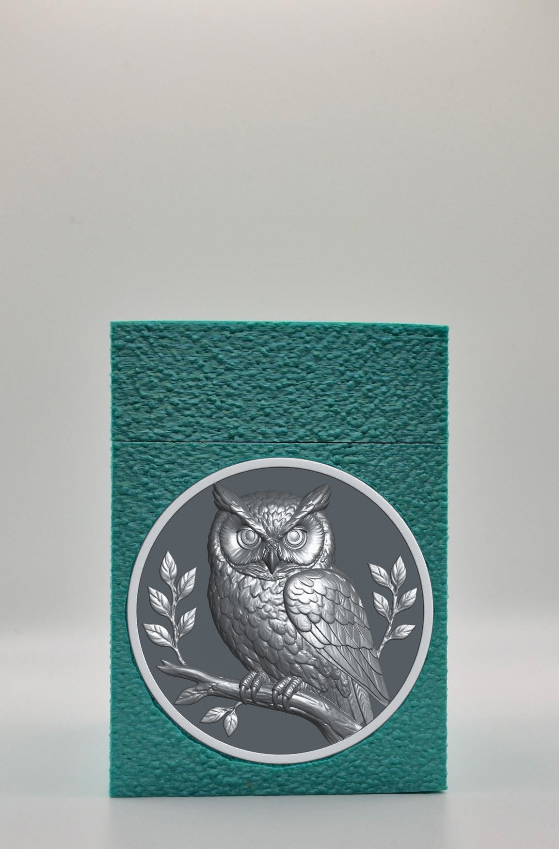 Owl Card Box — Green