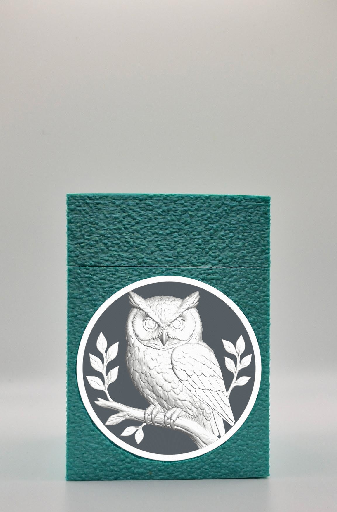 Owl Card Box — Green
