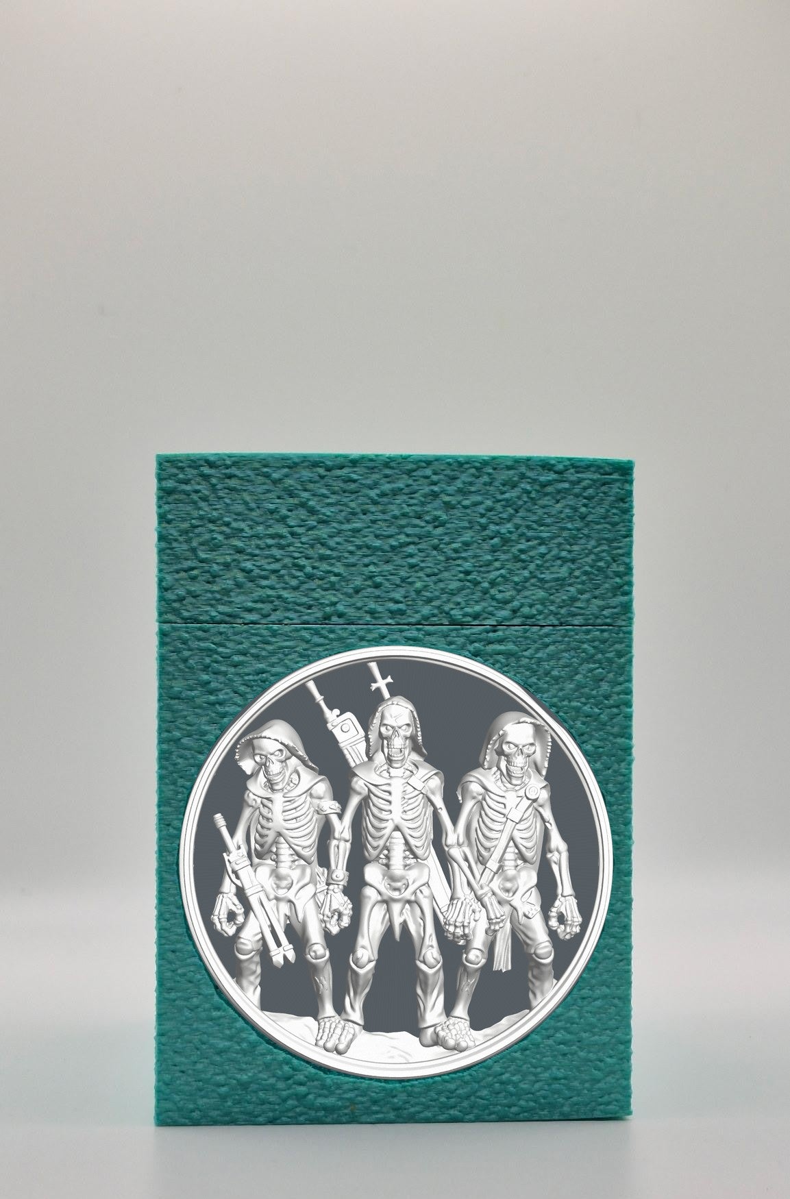 Skeleton Army Card Box — Green
