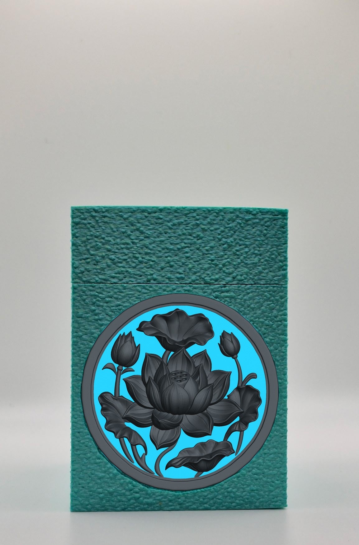 Lotus Card Box — Green