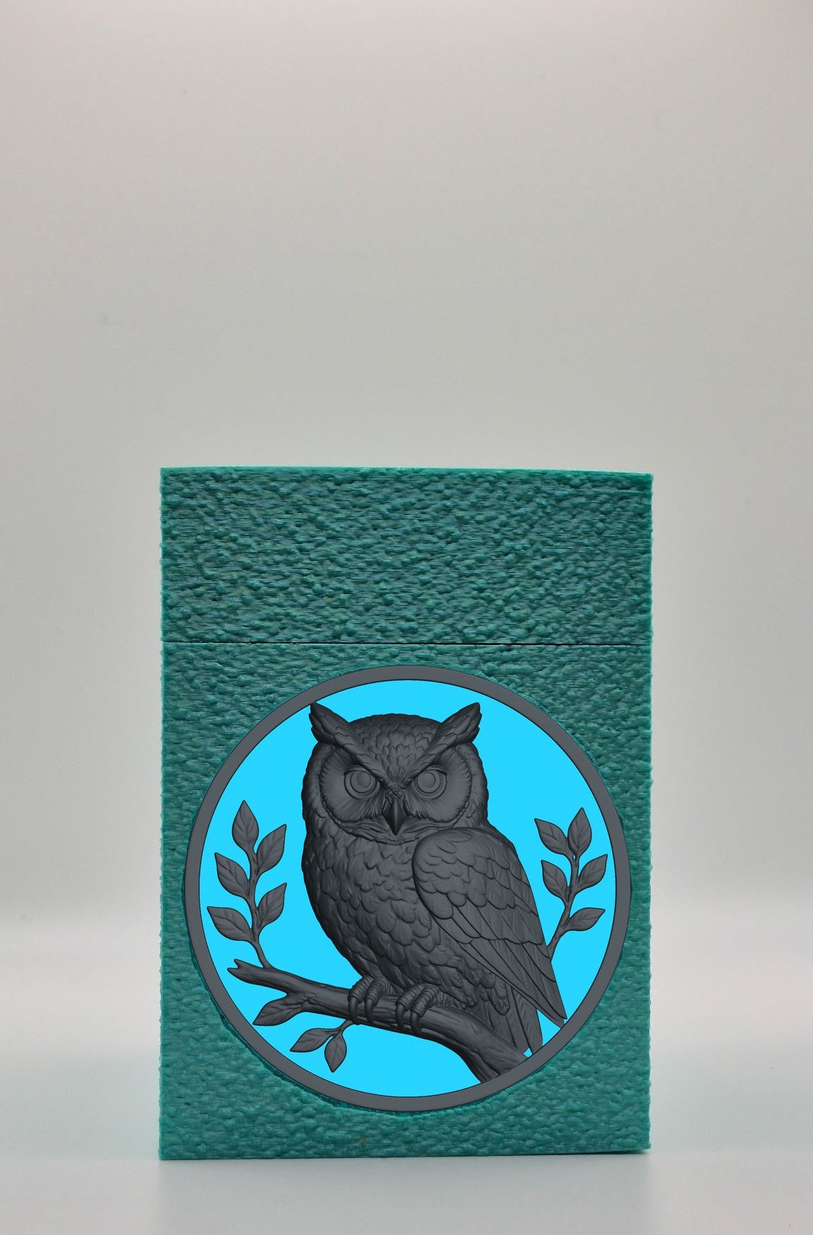 Owl Card Box — Green