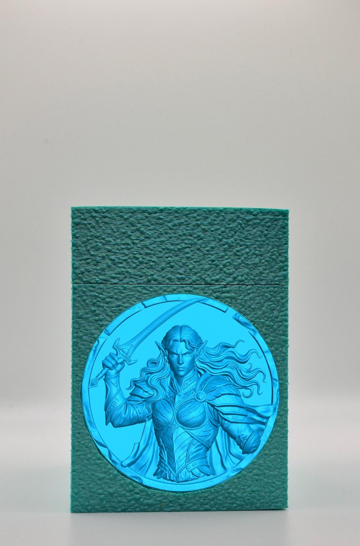 Elvish Warrior Card Box — Green
