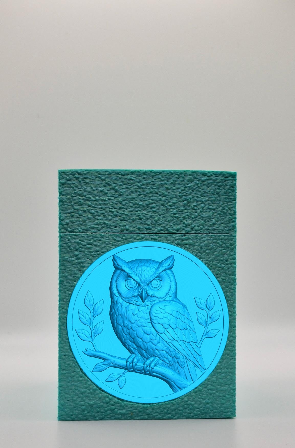 Owl Card Box — Green