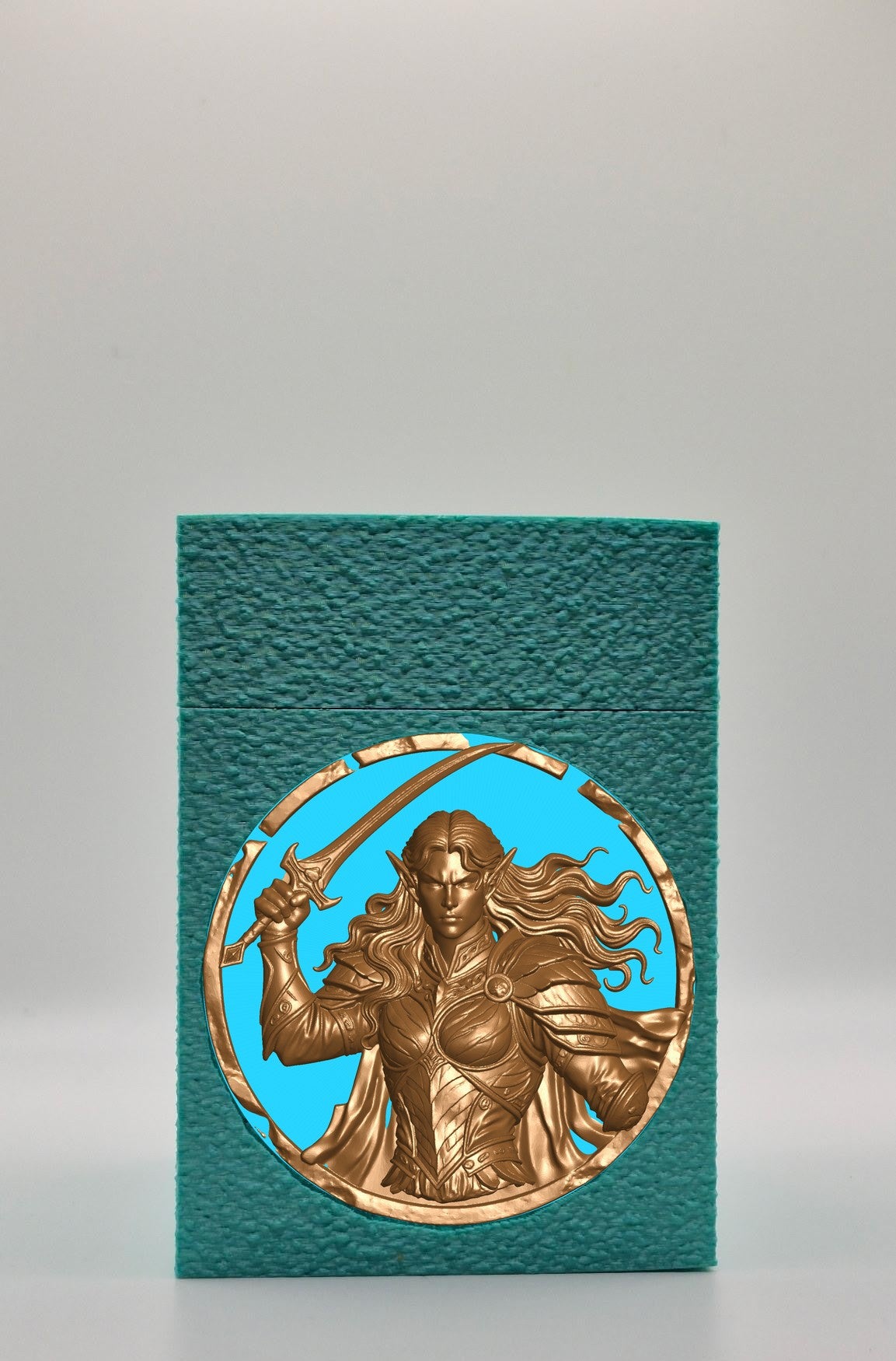 Elvish Warrior Card Box — Green