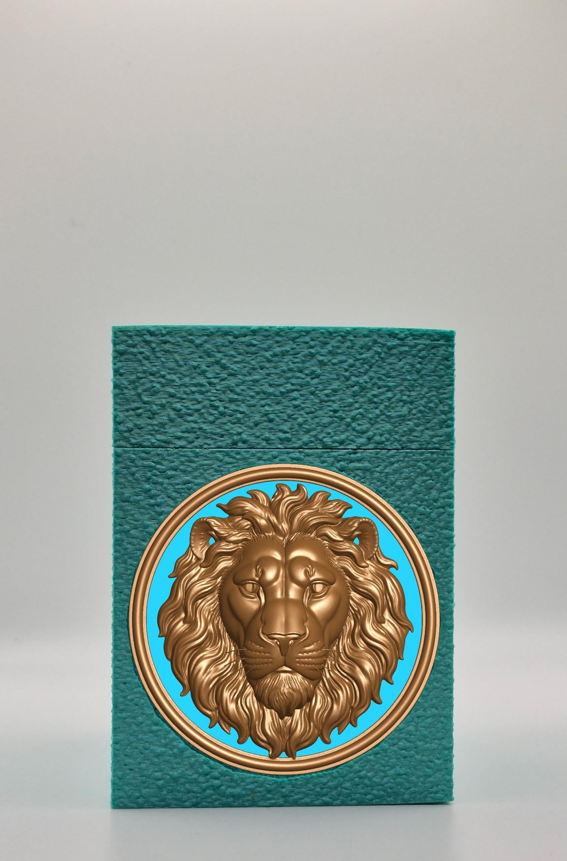 Lion Card Box — Green