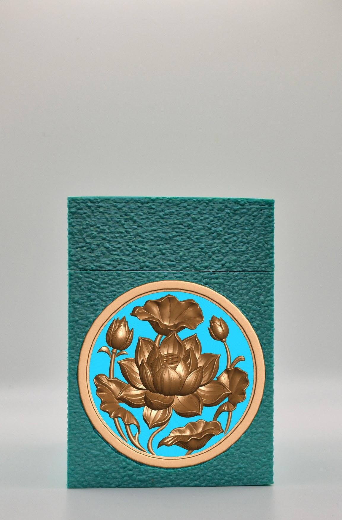 Lotus Card Box — Green