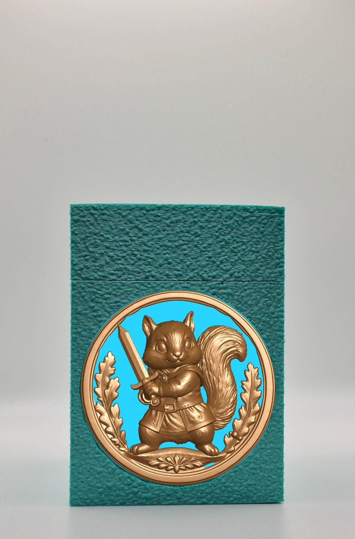 Squirrel Card Box — Green