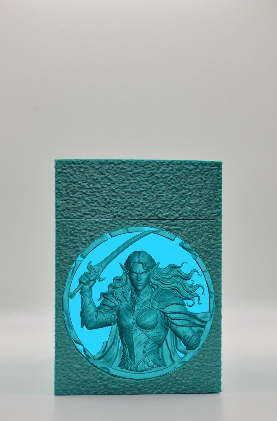 Elvish Warrior Card Box — Green