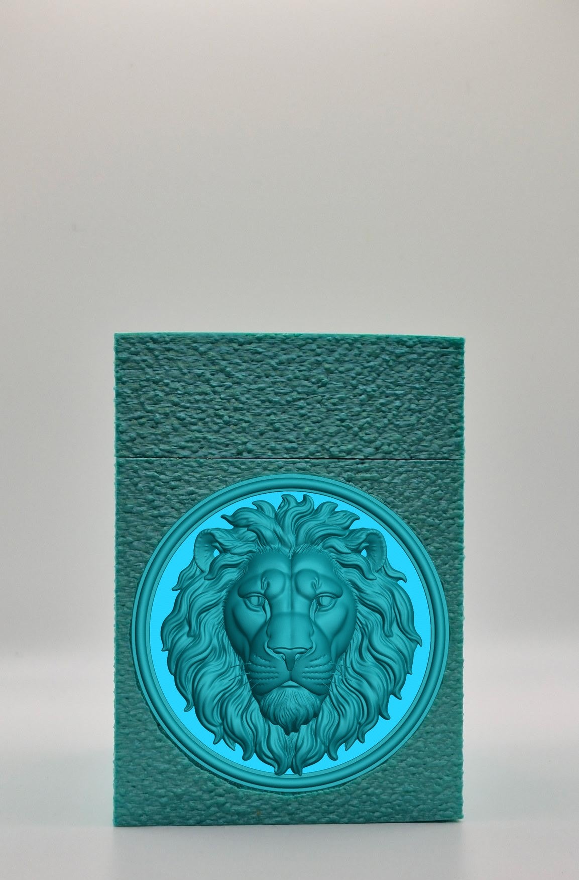Lion Card Box — Green