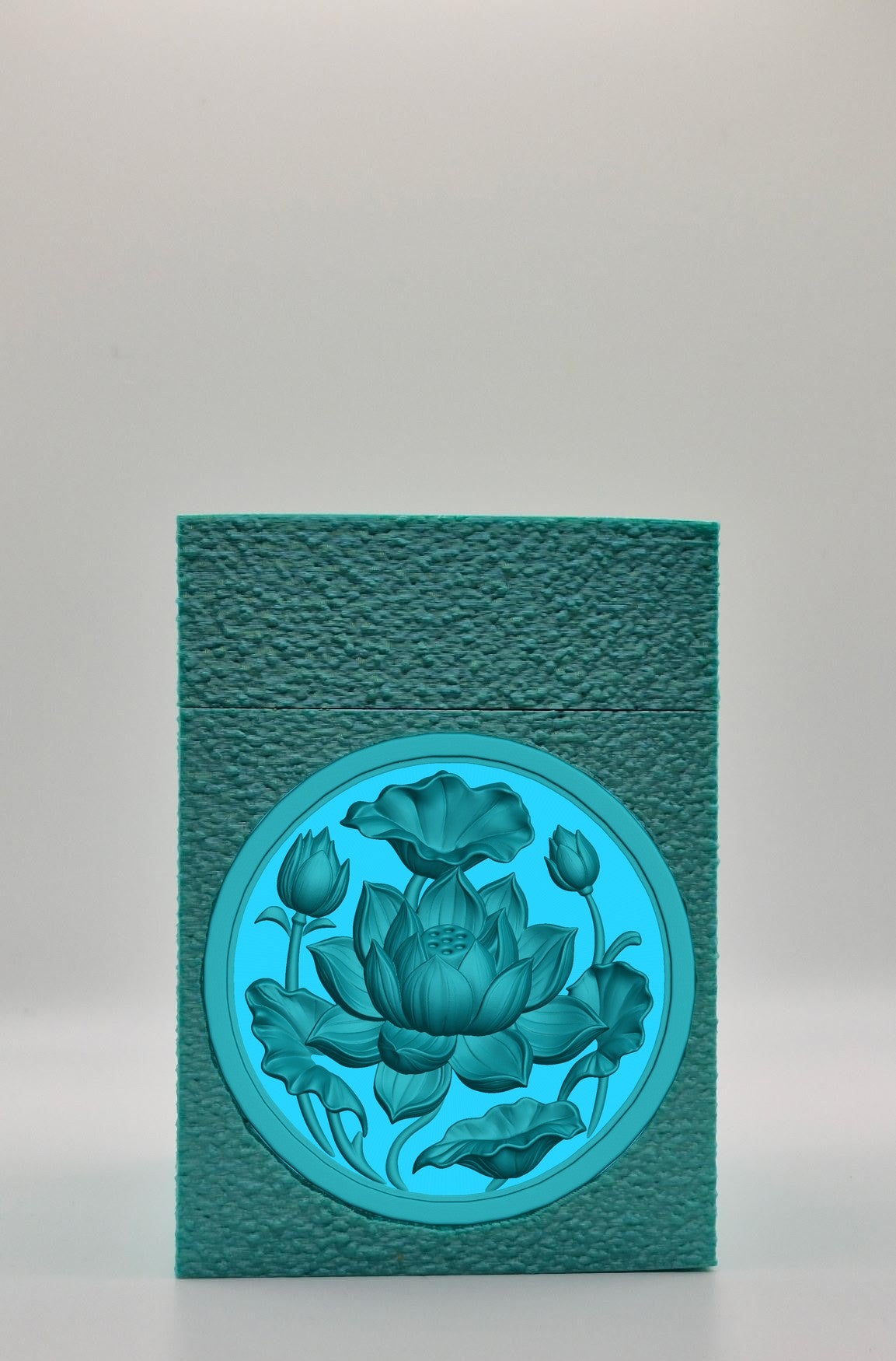 Lotus Card Box — Green