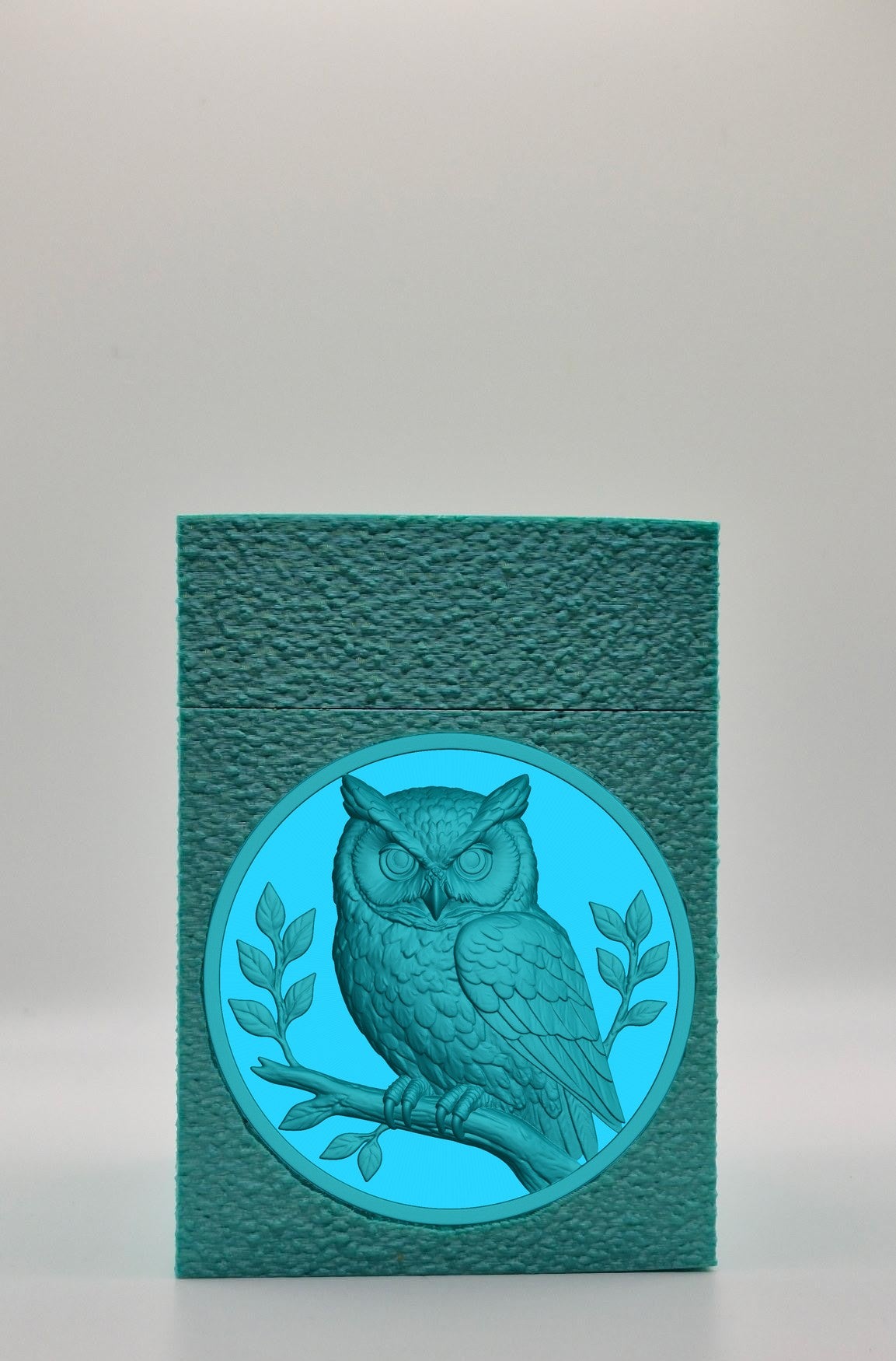 Owl Card Box — Green