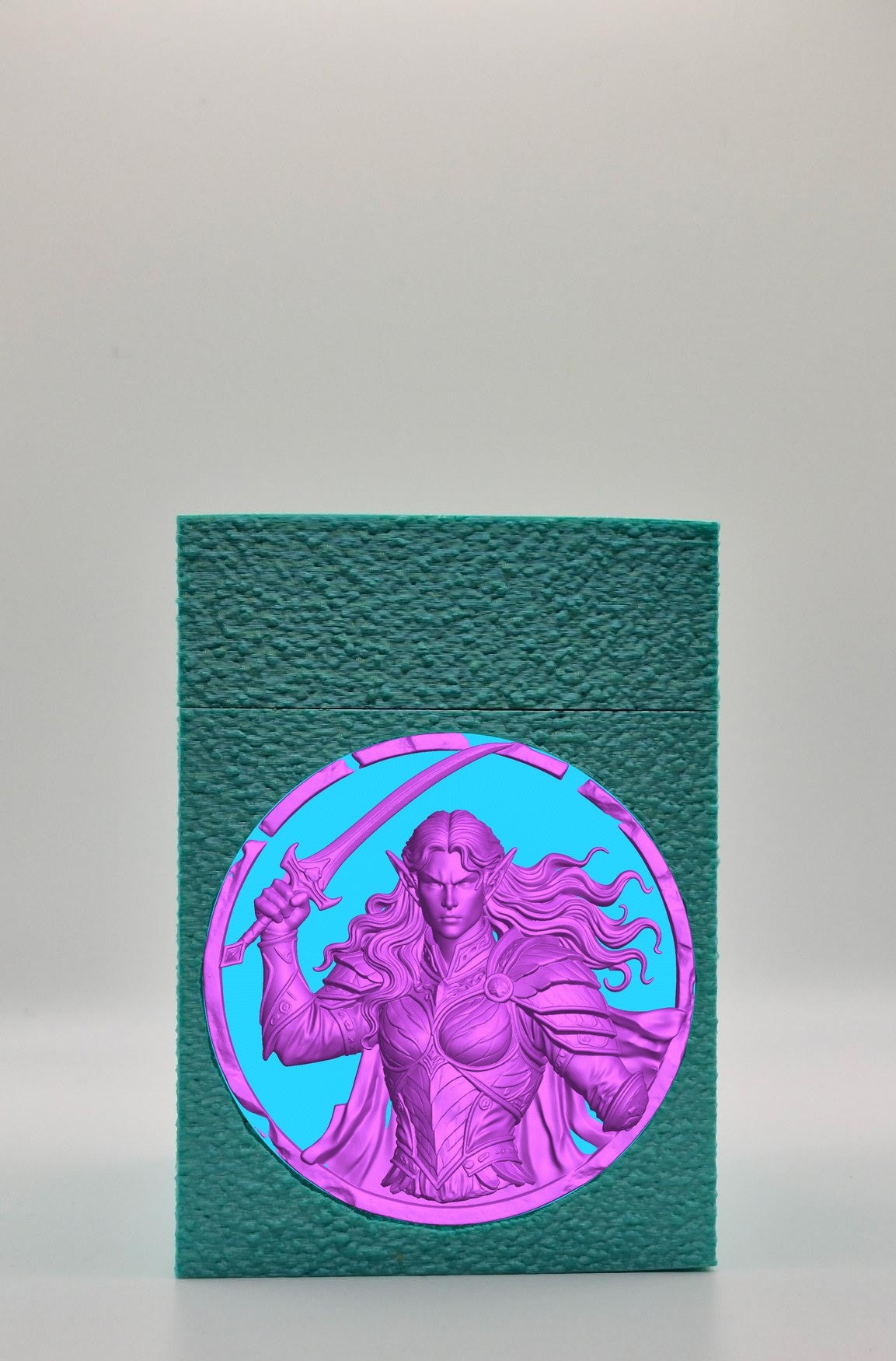 Elvish Warrior Card Box — Green