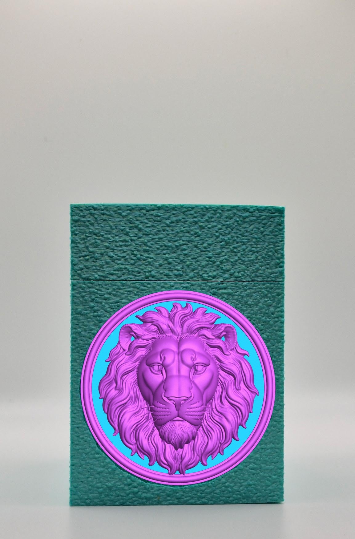 Lion Card Box — Green