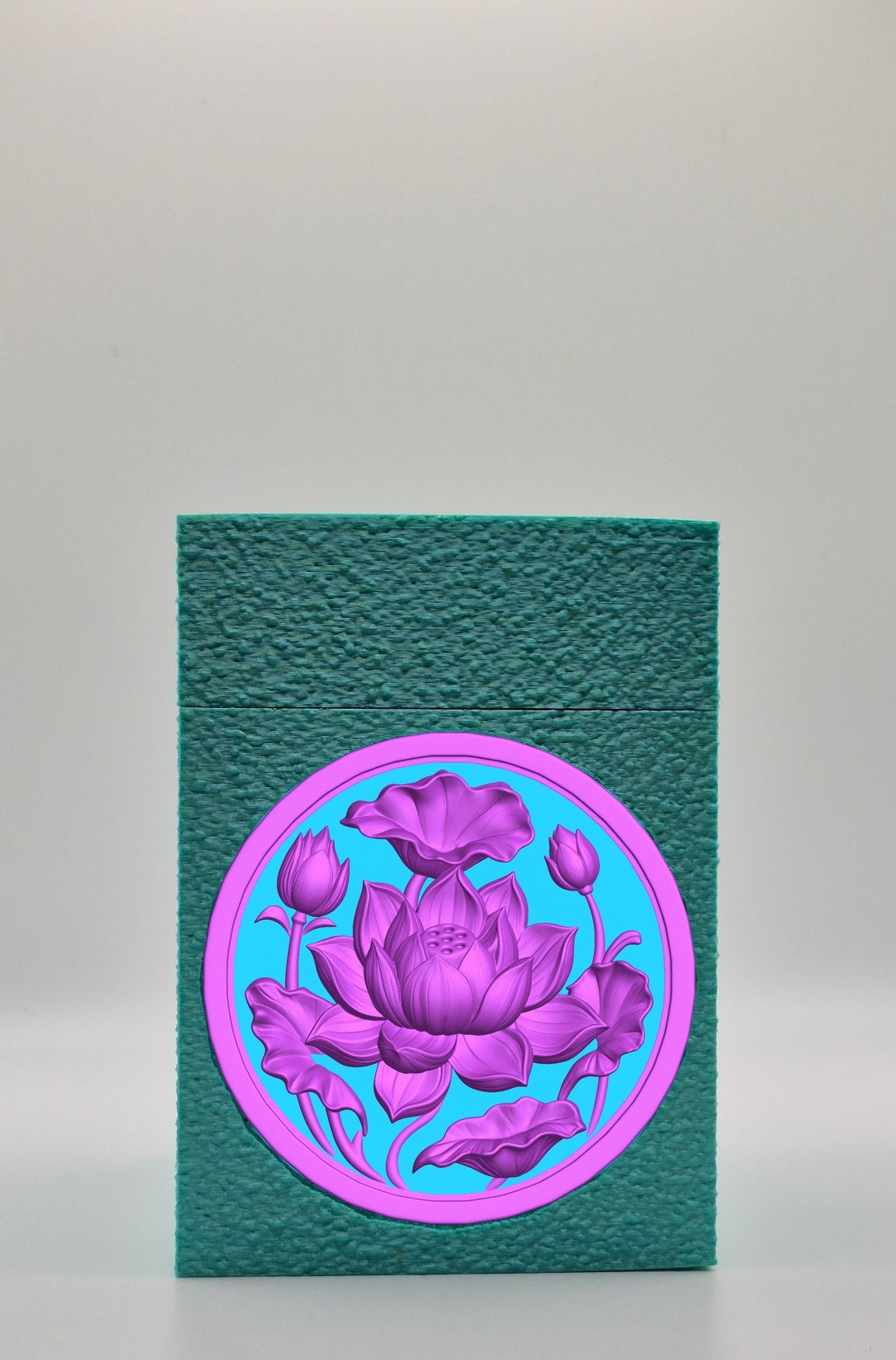 Lotus Card Box — Green