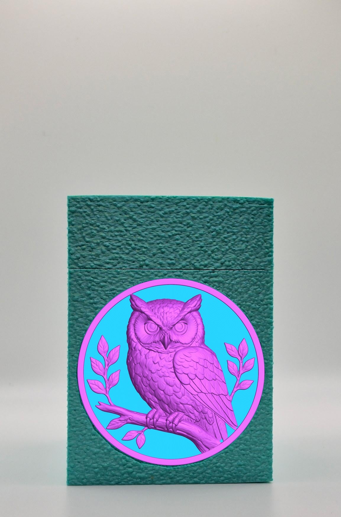 Owl Card Box — Green