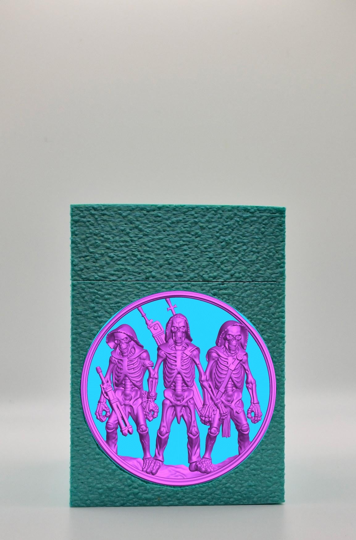 Skeleton Army Card Box — Green