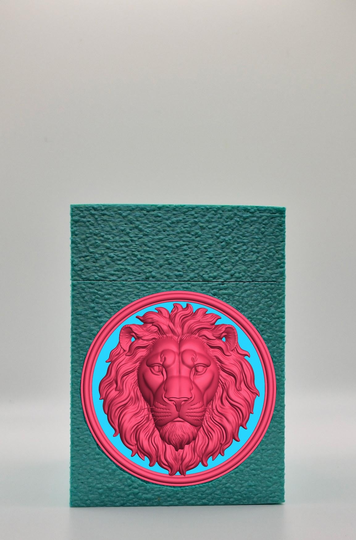 Lion Card Box — Green