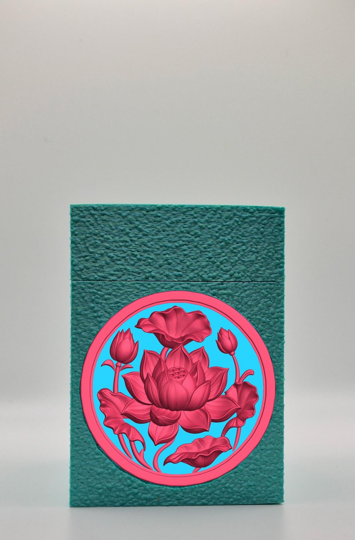 Lotus Card Box — Green