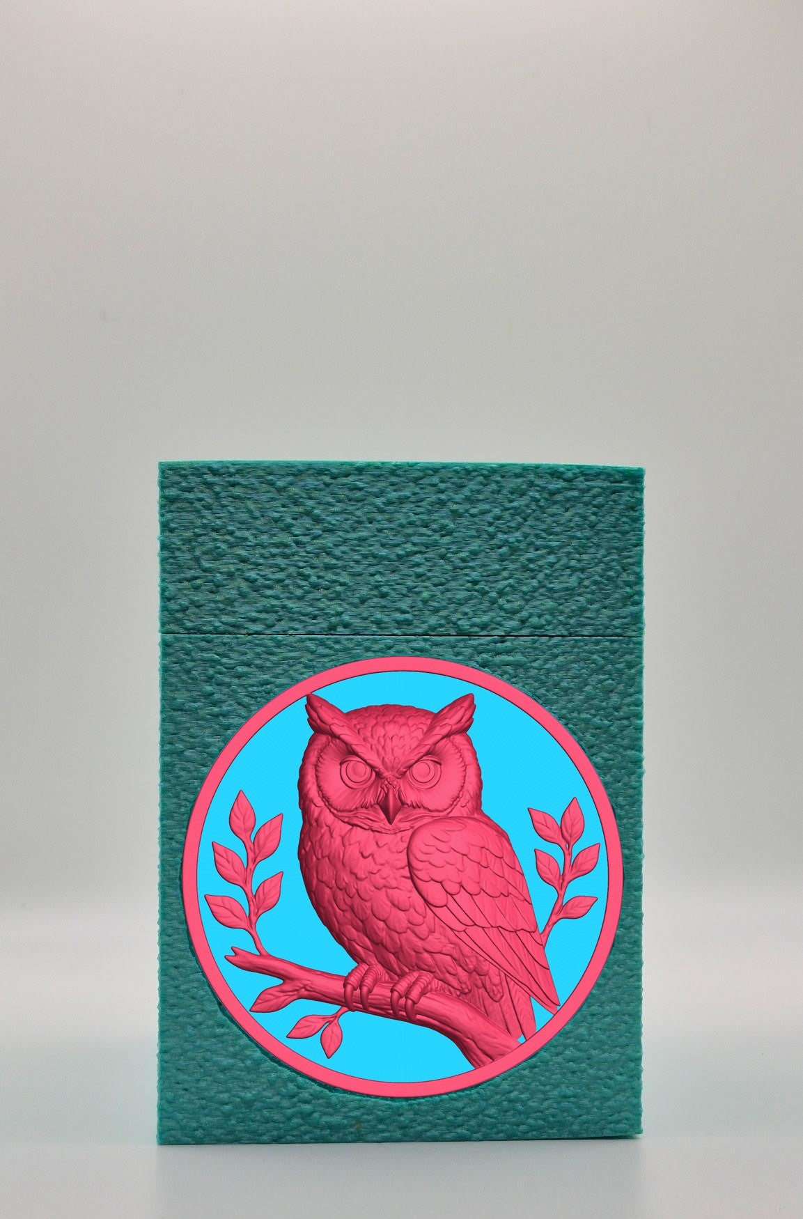 Owl Card Box — Green