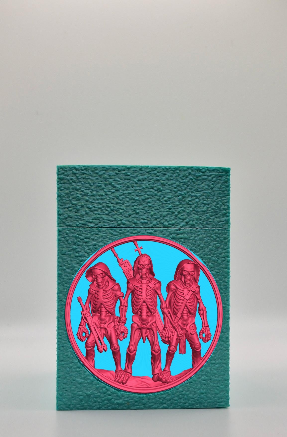 Skeleton Army Card Box — Green