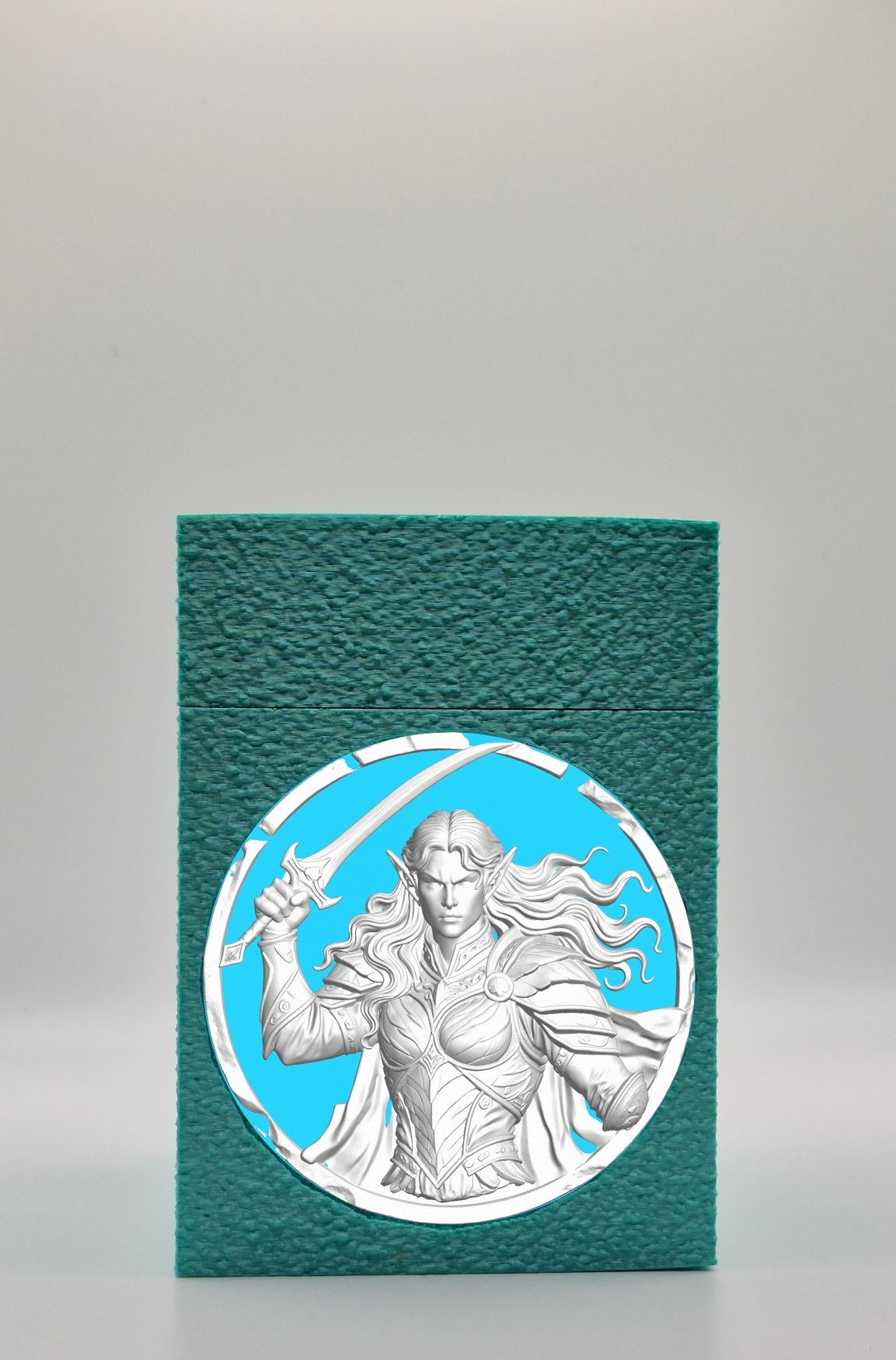 Elvish Warrior Card Box — Green