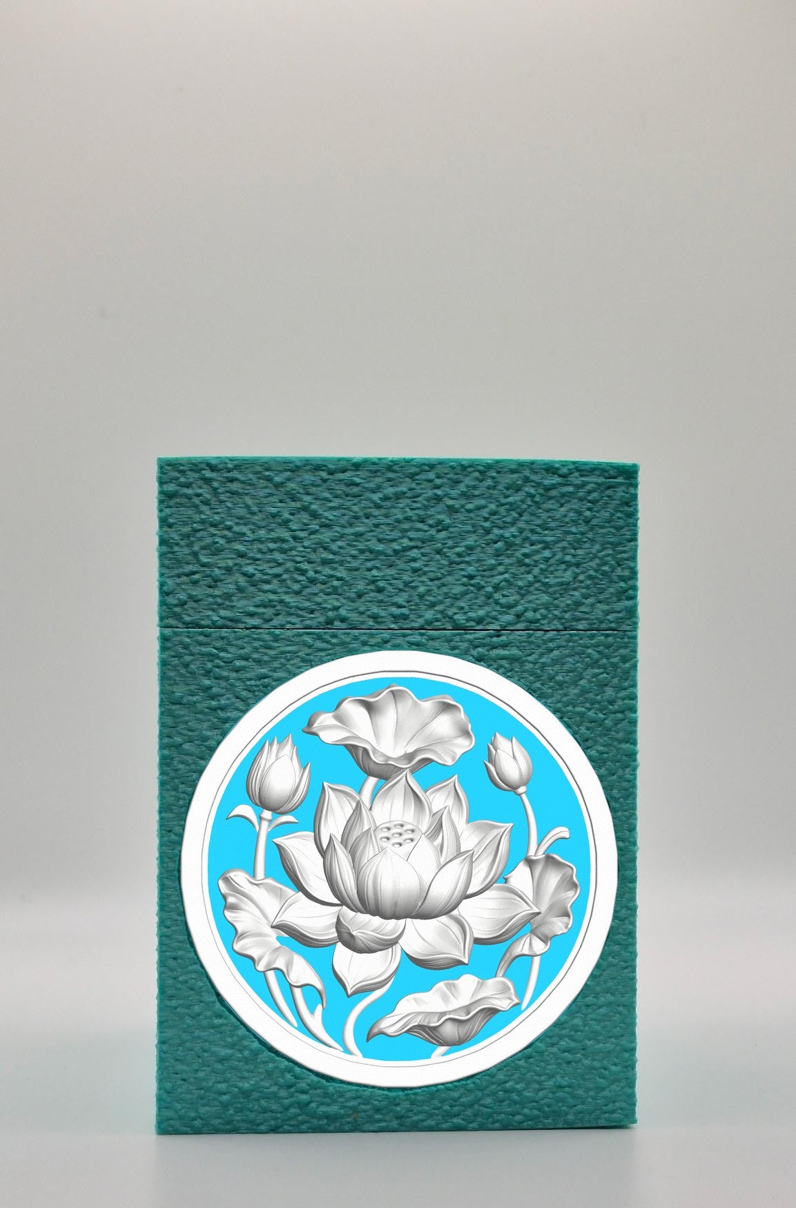 Lotus Card Box — Green