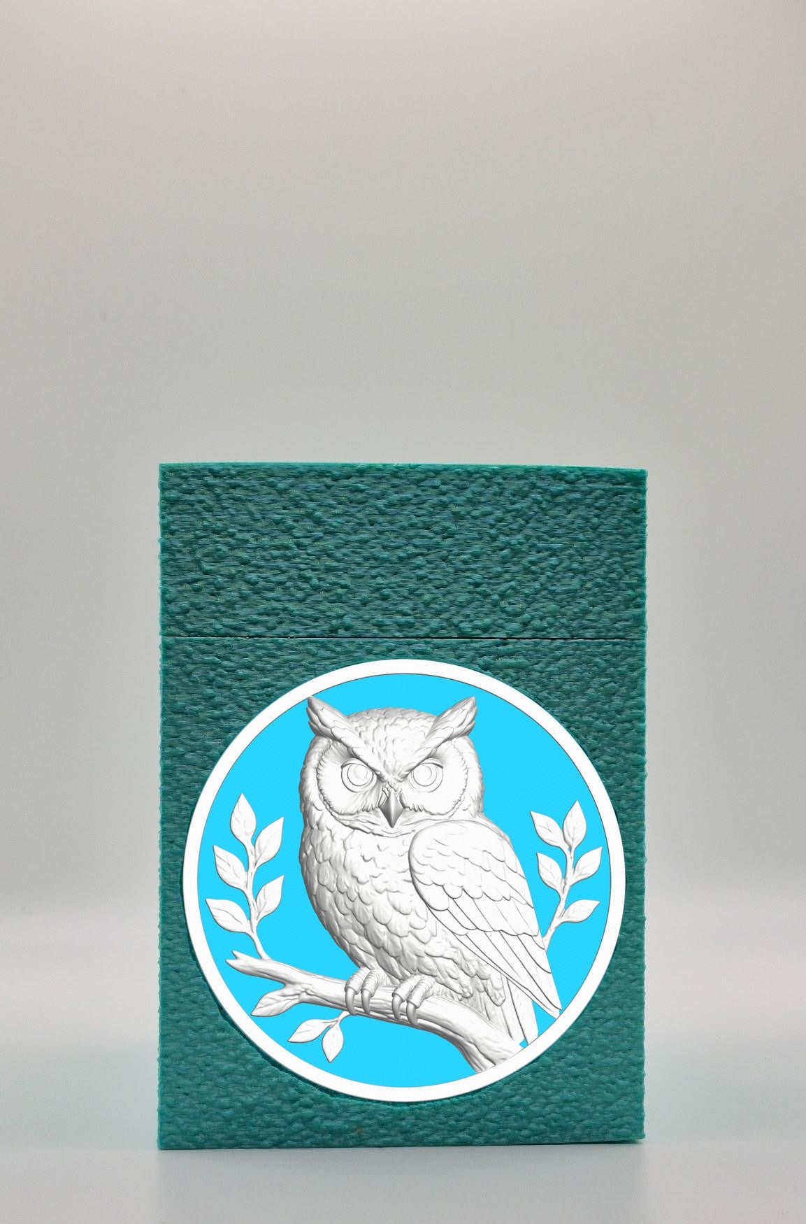 Owl Card Box — Green
