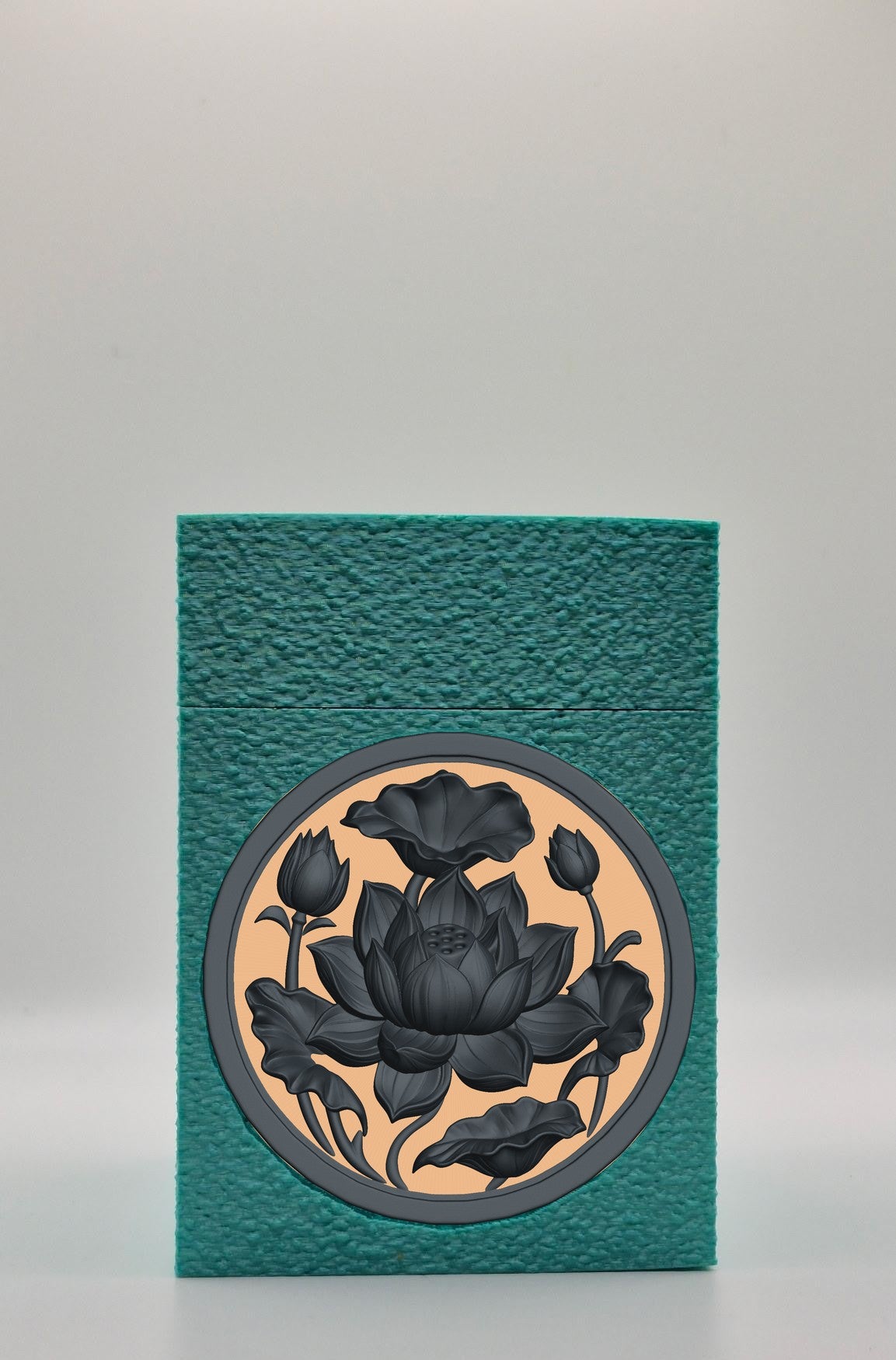 Lotus Card Box — Green