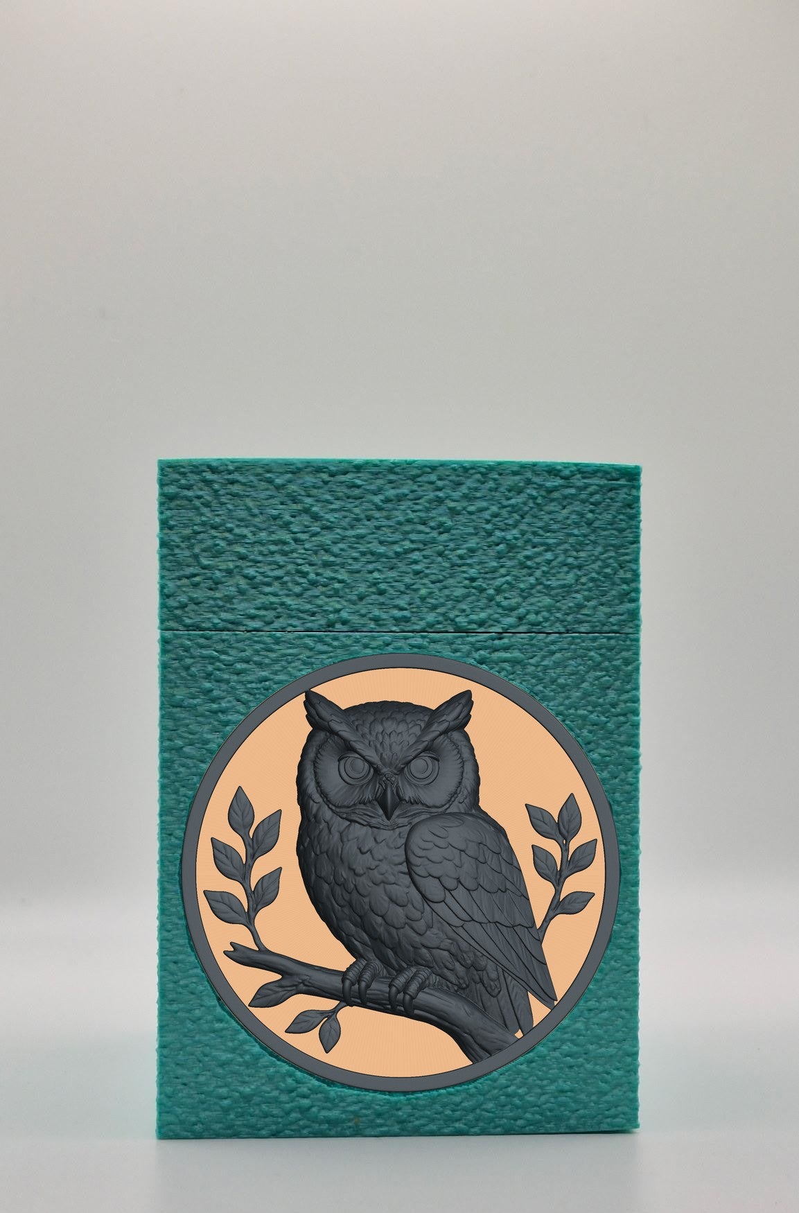 Owl Card Box — Green