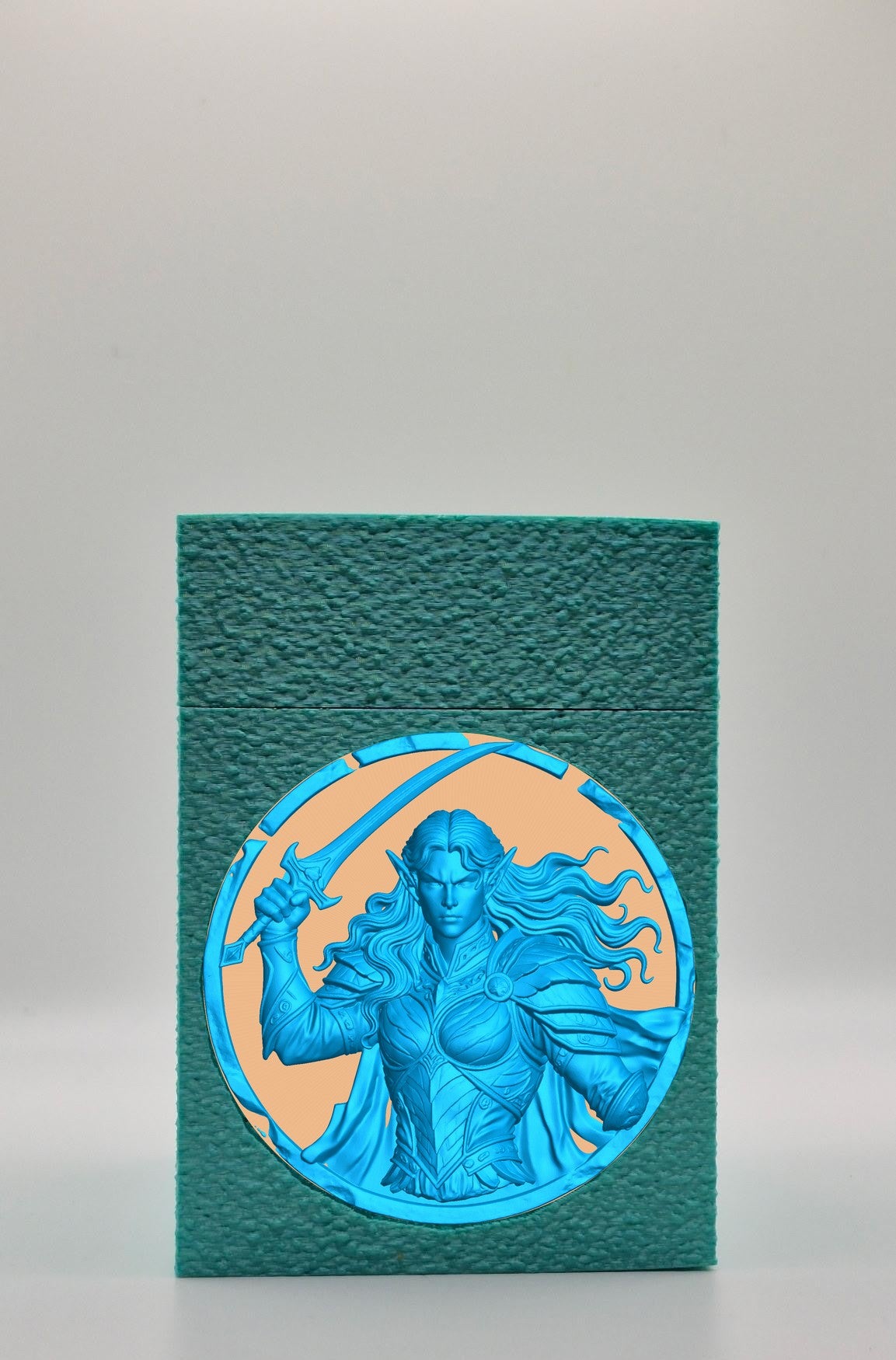Elvish Warrior Card Box — Green