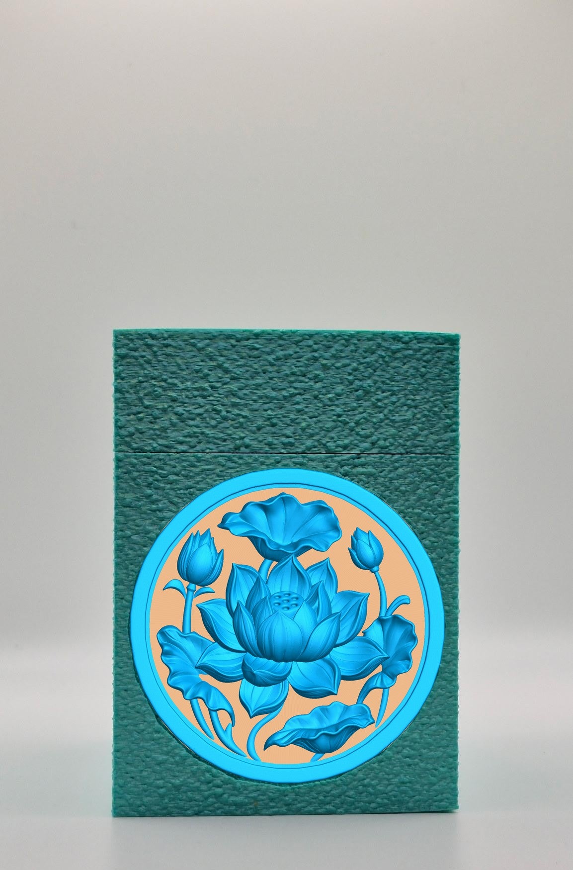Lotus Card Box — Green