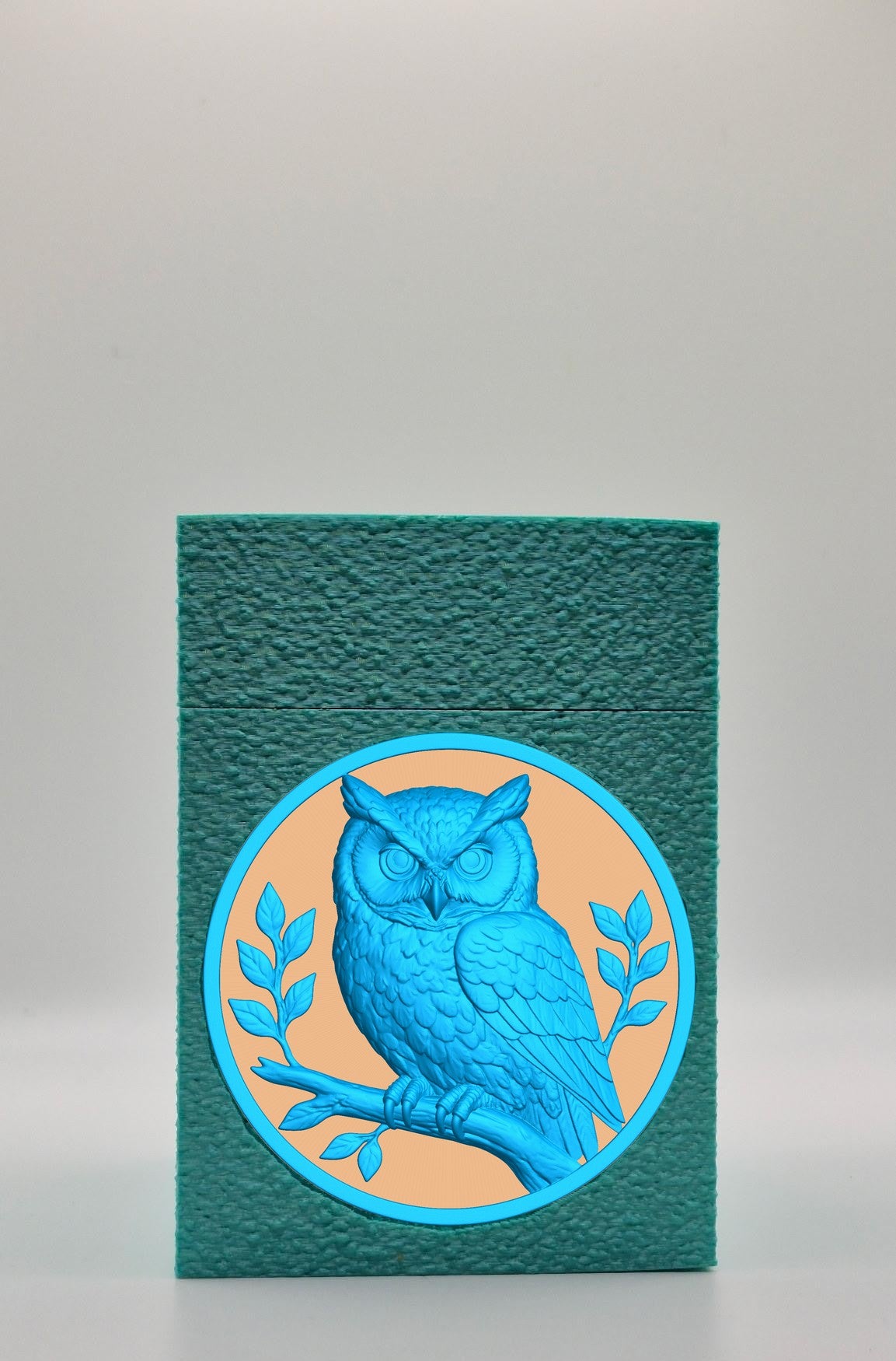 Owl Card Box — Green